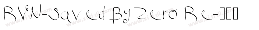 RVN-Saved By Zero Re字体转换